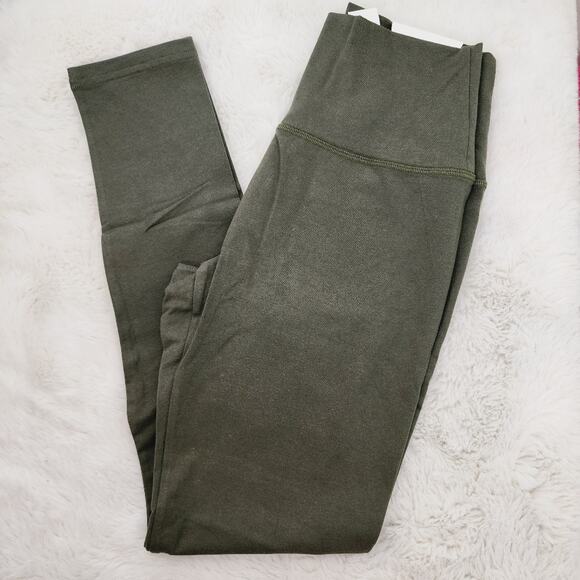 NEW Aerie Offline OG High Waisted Full Length Legging Green Women Medium Long - Picture 2 of 9